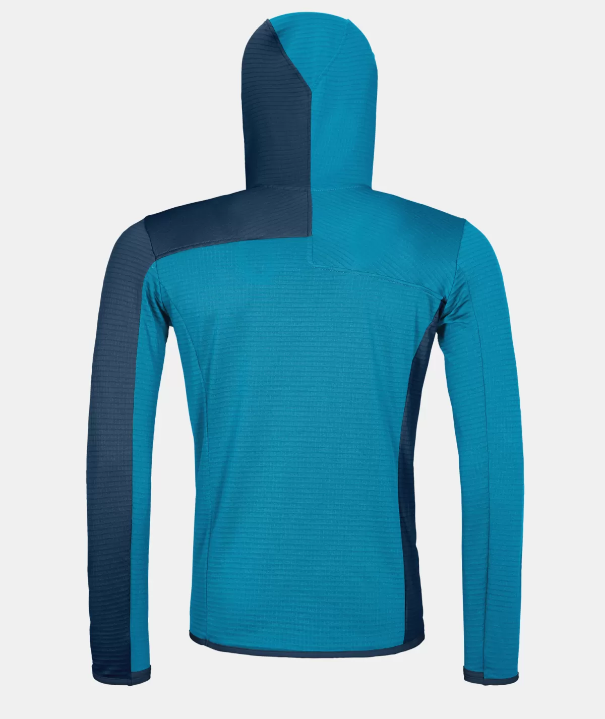 ORTOVOX FLEECE LIGHT GRID HOODED JKT M mountainblue New