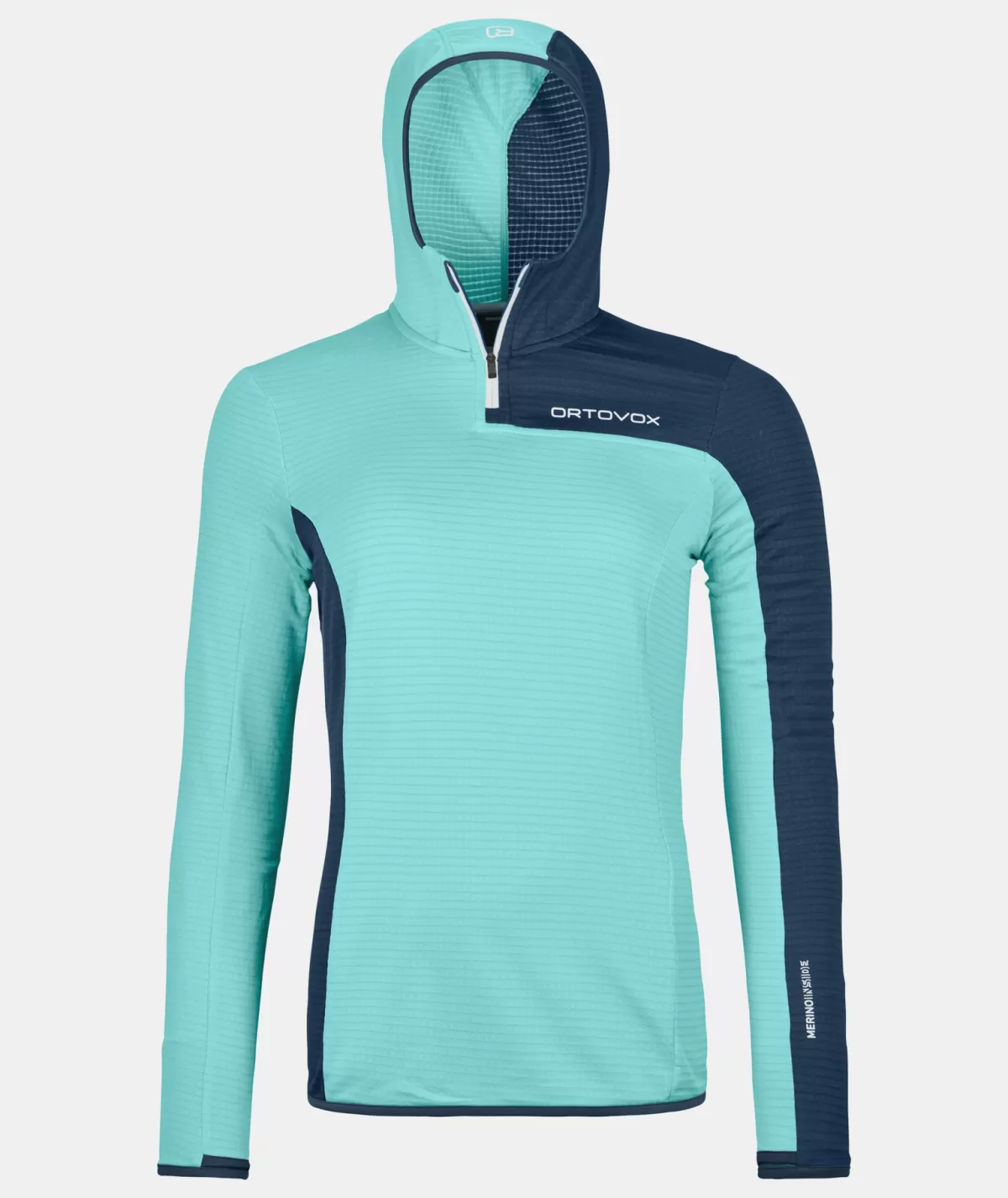 ORTOVOX FLEECE LIGHT GRID ZN HOODY W icewaterfall Outlet
